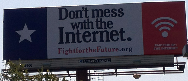Don't mess with the Internet. Billboard!
